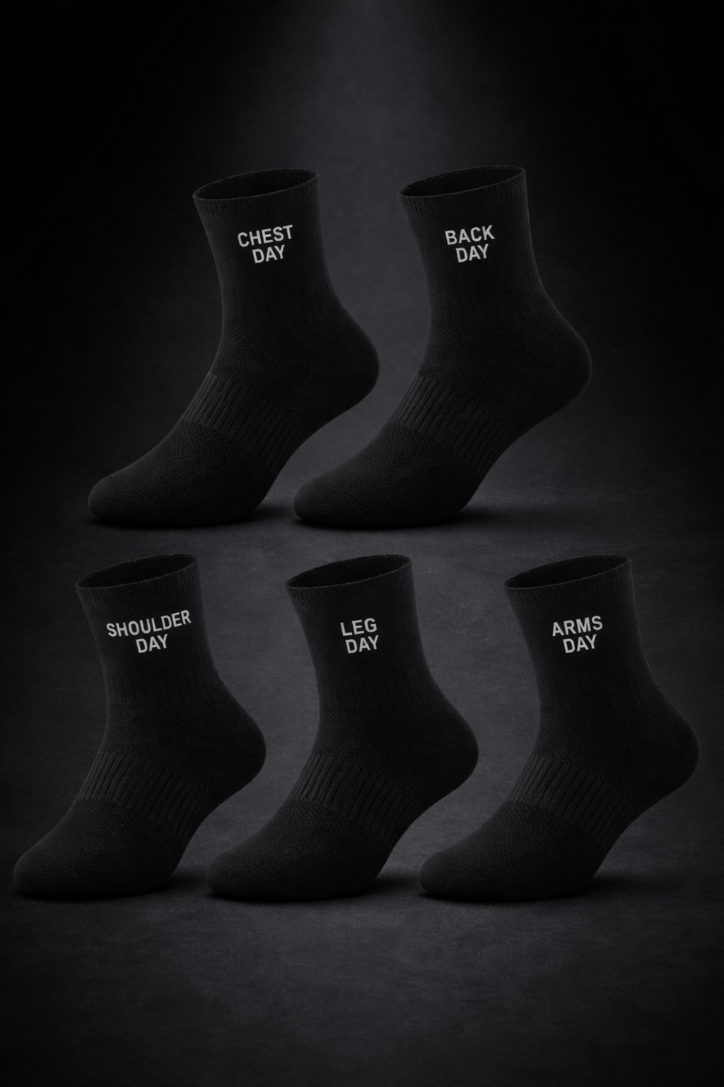 Gym High Ankle Socks(5 pack)