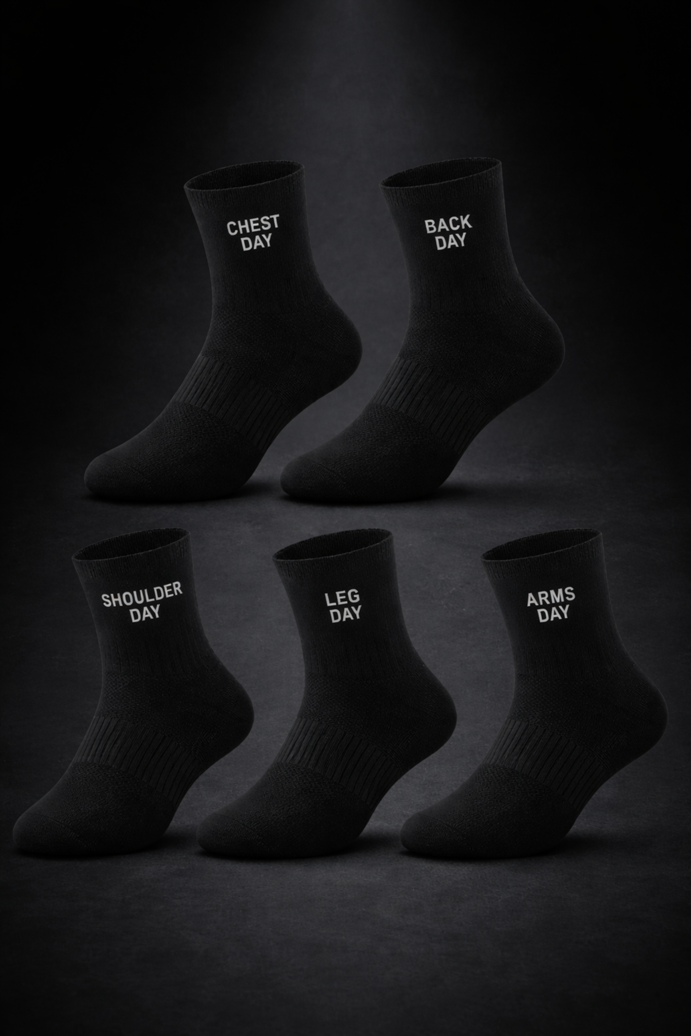 Gym High Ankle Socks(5 pack)
