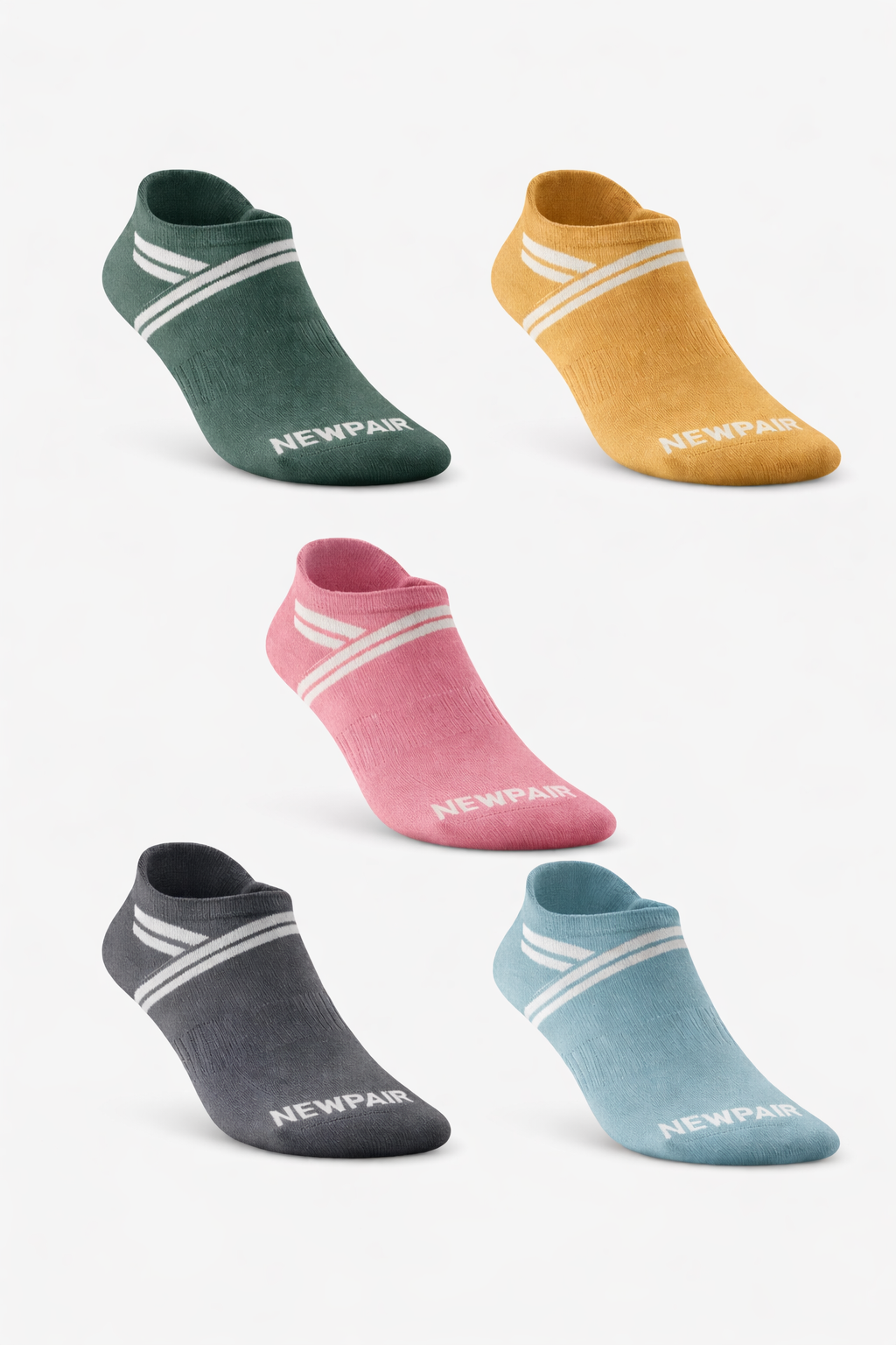 Stripe Ankle Socks(5 pack)