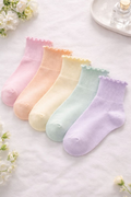 Daily Pastel Frill Socks(5 pack)